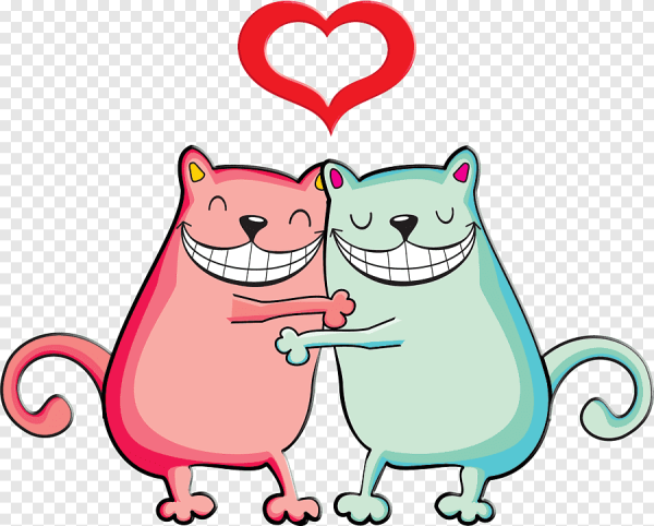 Любовные котики Стикеры