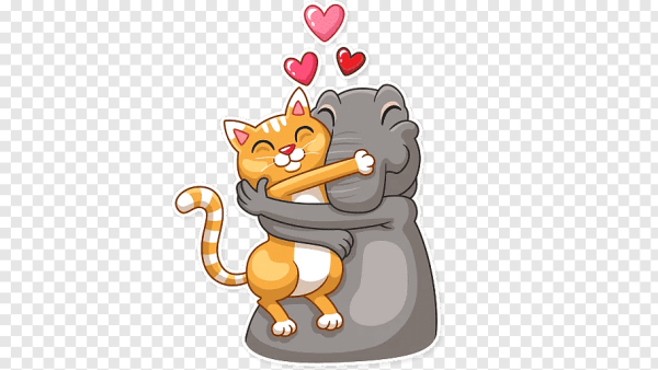 Стикер обнимашки