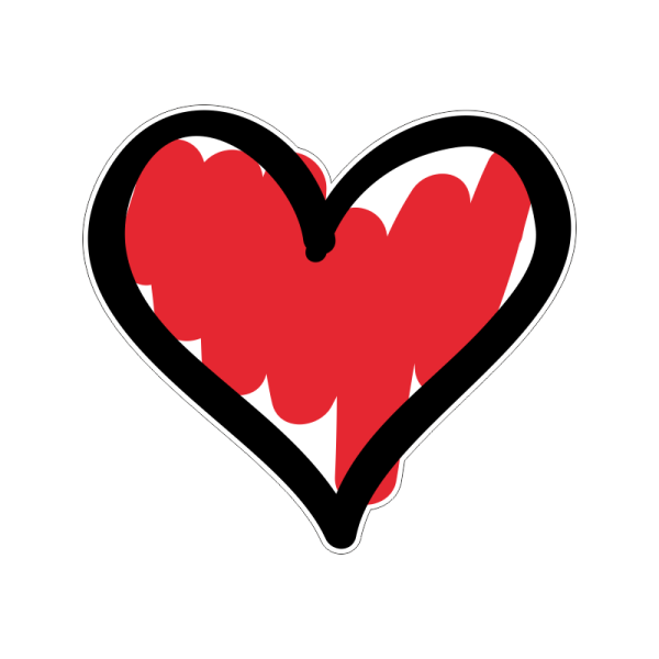 Сердце стикер