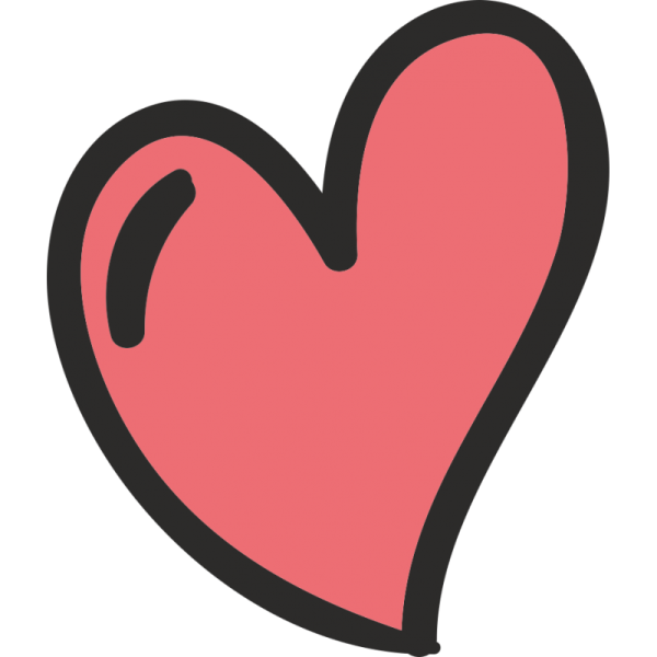 Сердечко мультяшное