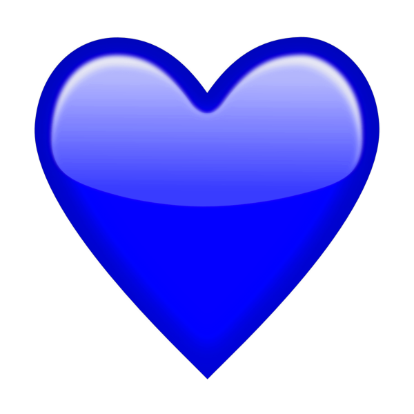 Синие сердце в ВК