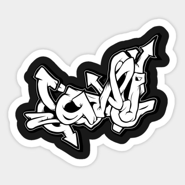 Трафареты граффити наклейки