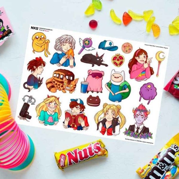 Стикер паки наклейки художников