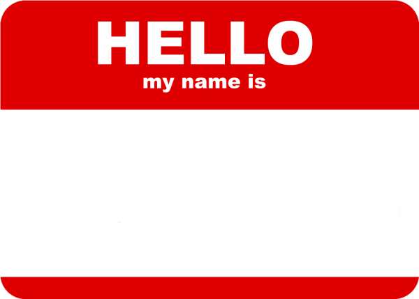 Стикеры hello my name