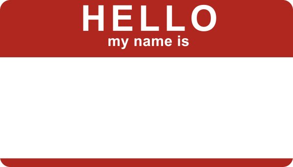 Стикеры hello my name