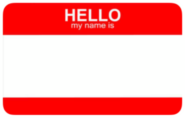 Стикеры hello my name