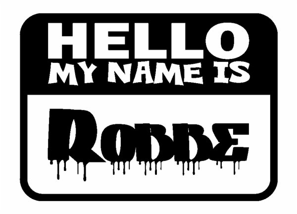 Наклейка my name is