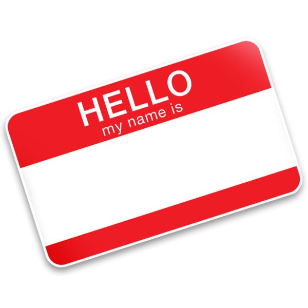 Карточки hello my name is