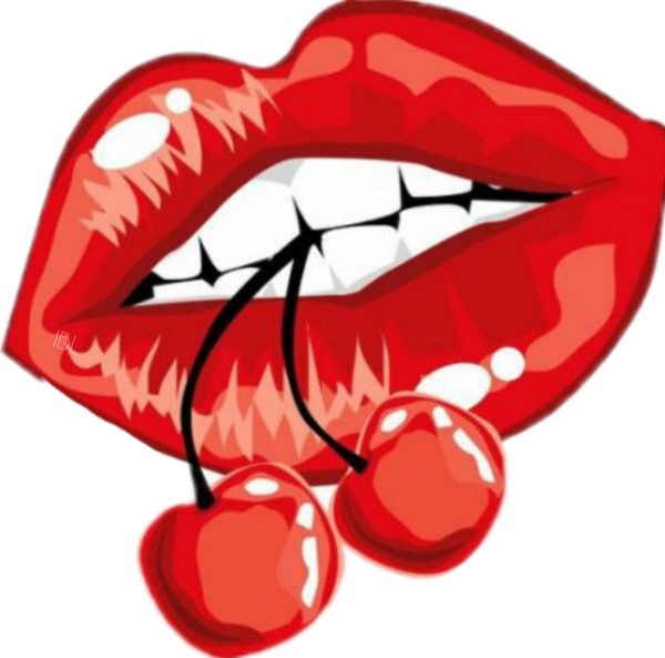 Губы стикер