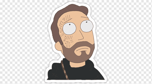 Морти стикер голова