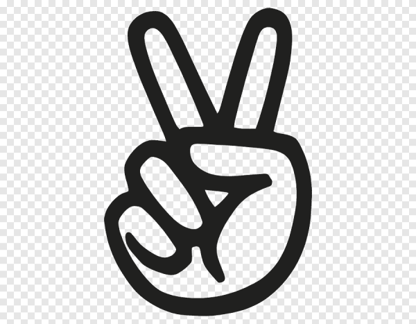 Знак мира на пальцах