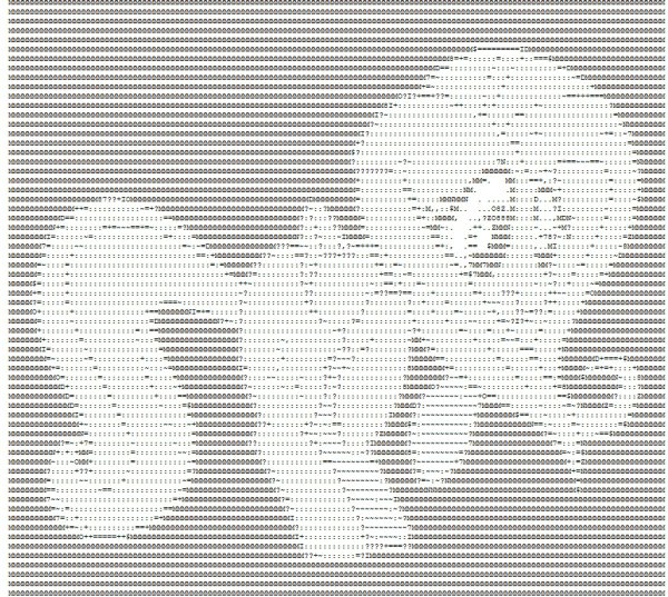 Большие рисунки из символов