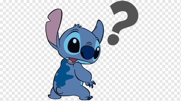 Стикеры Стич на белом фоне