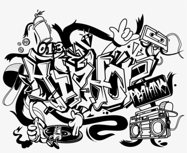 Черные наклейки