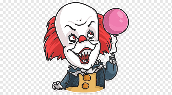 Клоун стикер