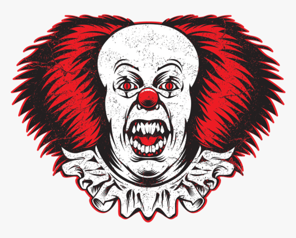 Стикер клоуна для детей