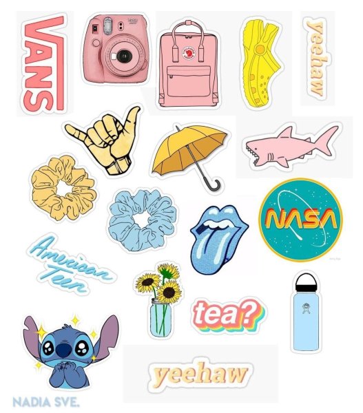 Наклейки цветные