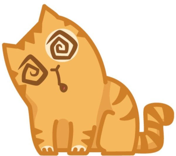 Кот Барсик стикер ВК