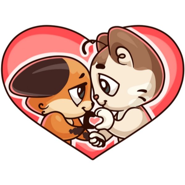 Стикер люблю