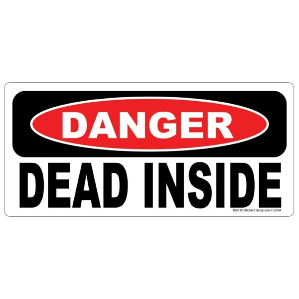 Наклейки Dead inside