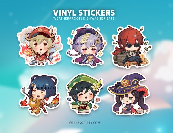 Стикеры Венти Genshin Impact