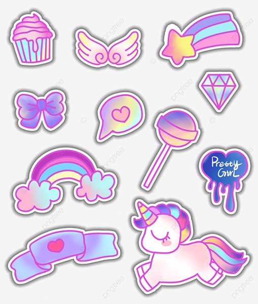 Самые красивые наклейки для девочек