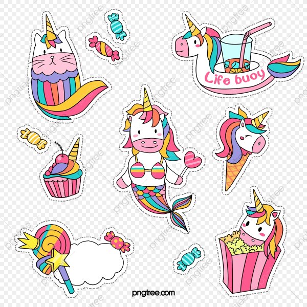 Стикеры "Единорог"