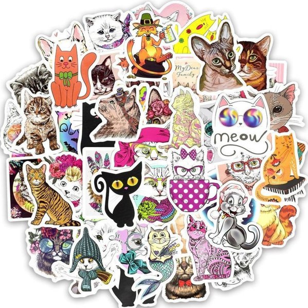 Кошка Лана наклейки