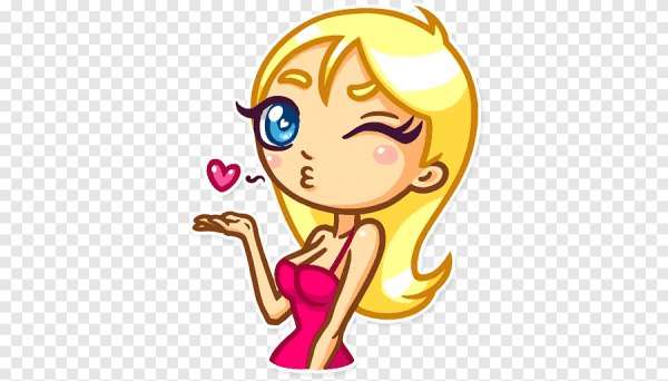 Смайлик блондинка