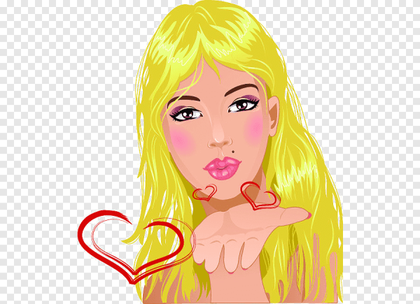 Стикер воздушный поцелуй