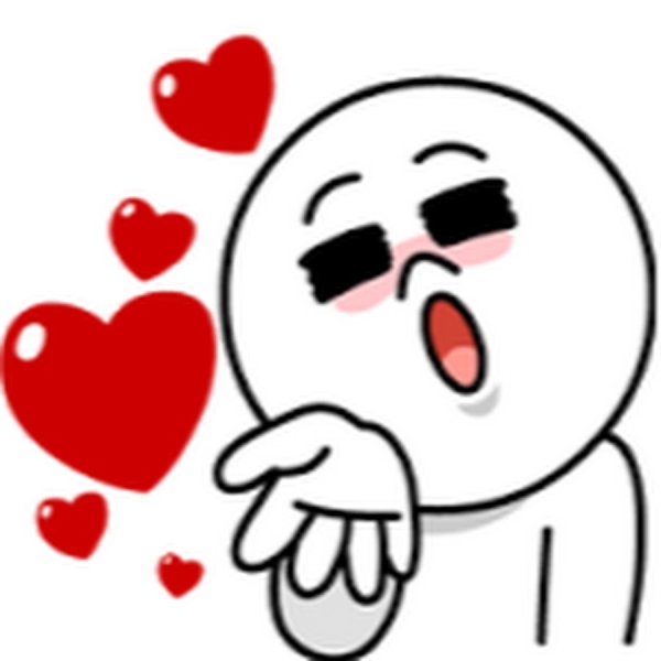 Стикер поцелуй