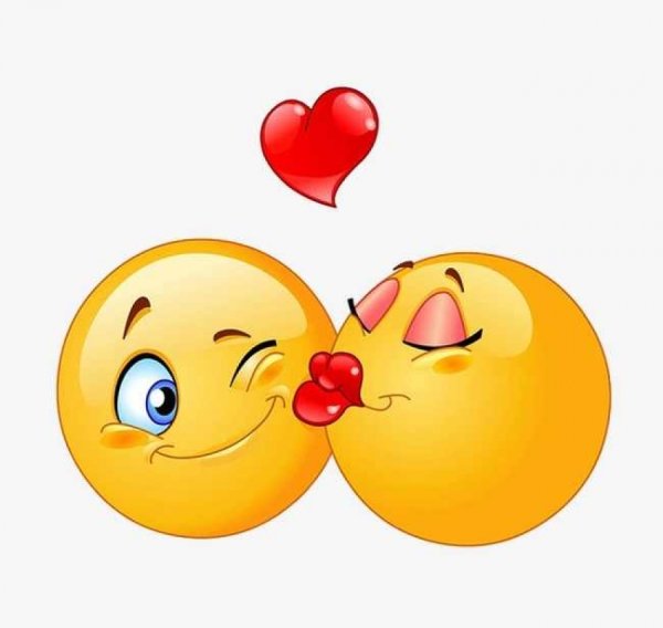 Смайлик поцелуй