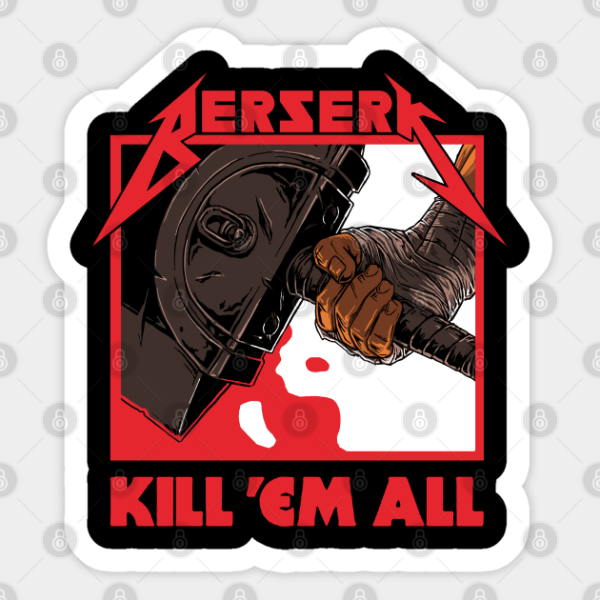 Надпись Берсерк метал группа