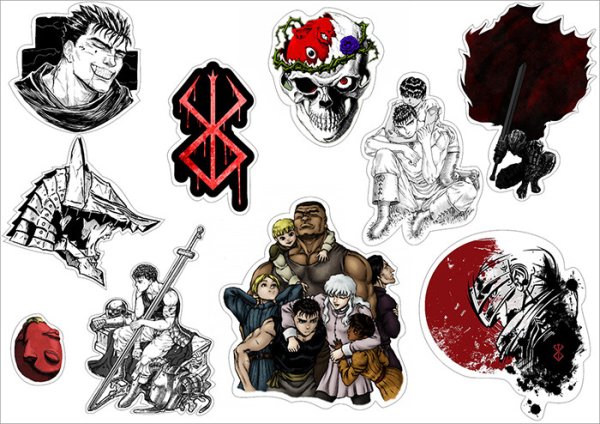 Берсерк Стикеры