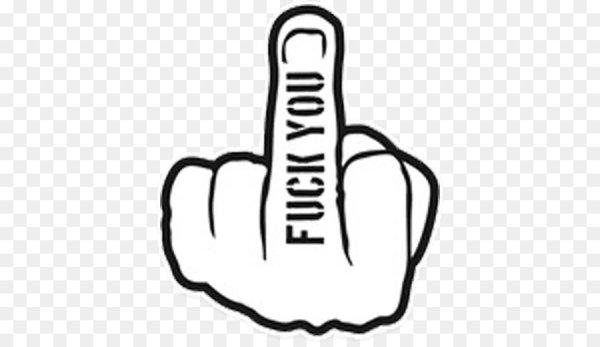 Средний палец жест