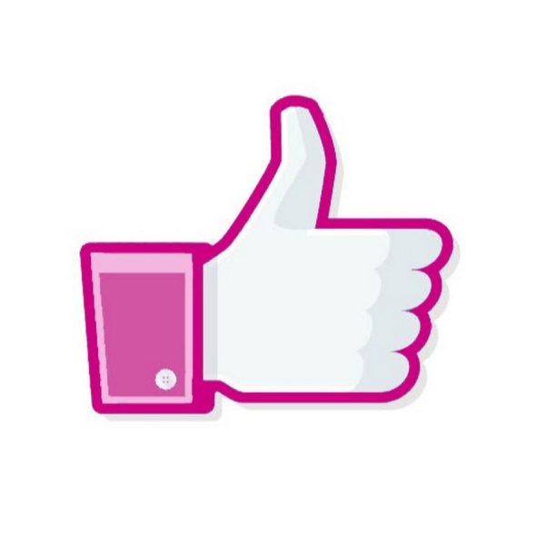 Розовая кнопка подписаться