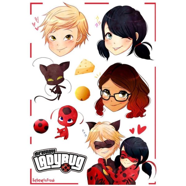 Стикеры леди баг и супер кот