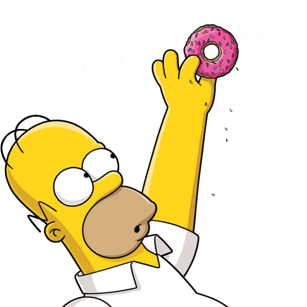 Гомер симпсон на прозрачном фоне