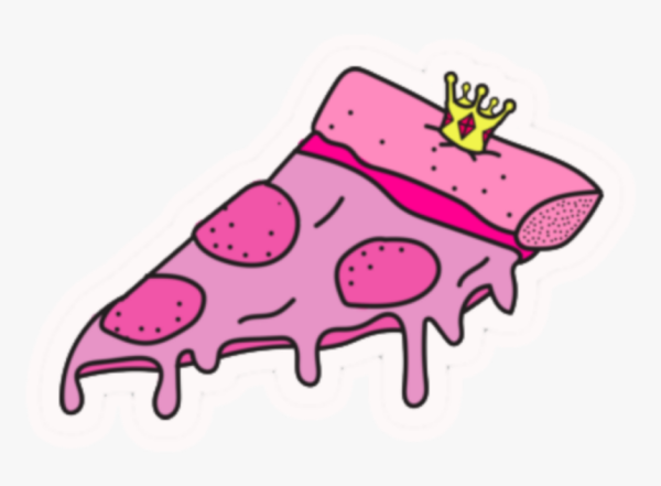 Розовая пицца