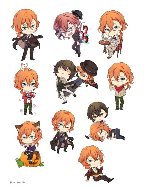 Чуя Накахара Стикеры