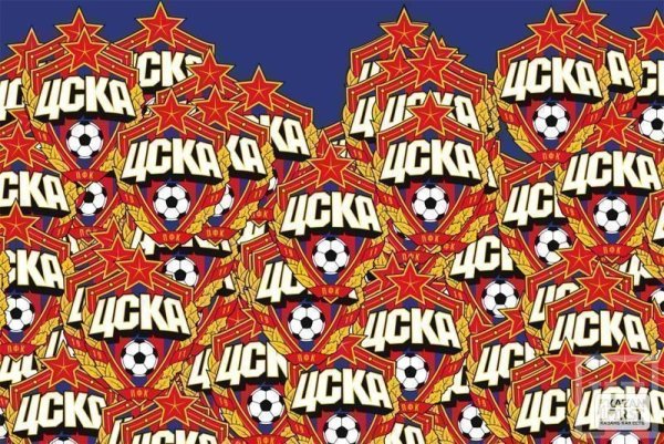 ЦСКА на черном фоне