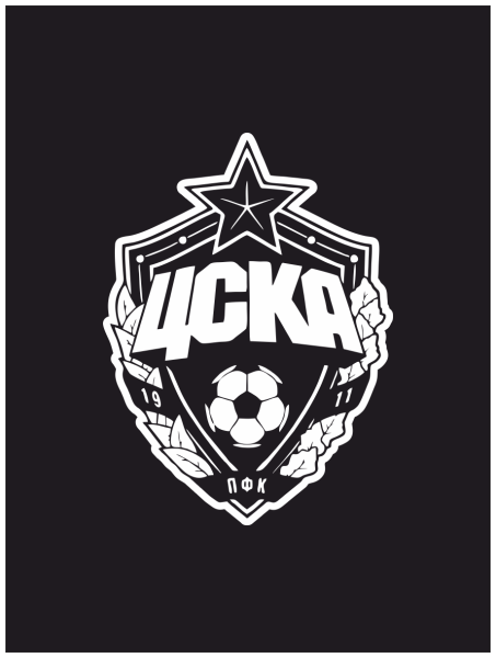 ЦСКА наклейки фанатов