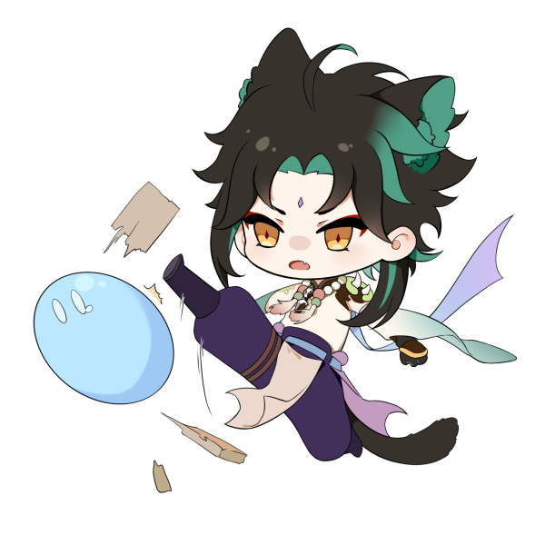 Сяо кот Genshin Impact