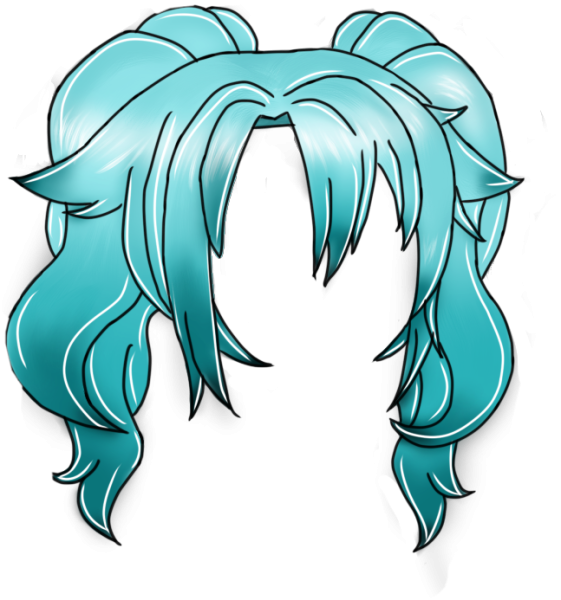 Гача лайф волосы белые