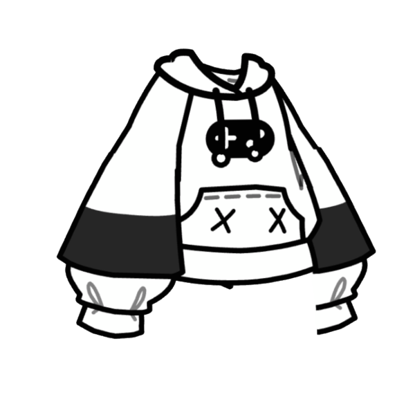 Стикеры гача одежда