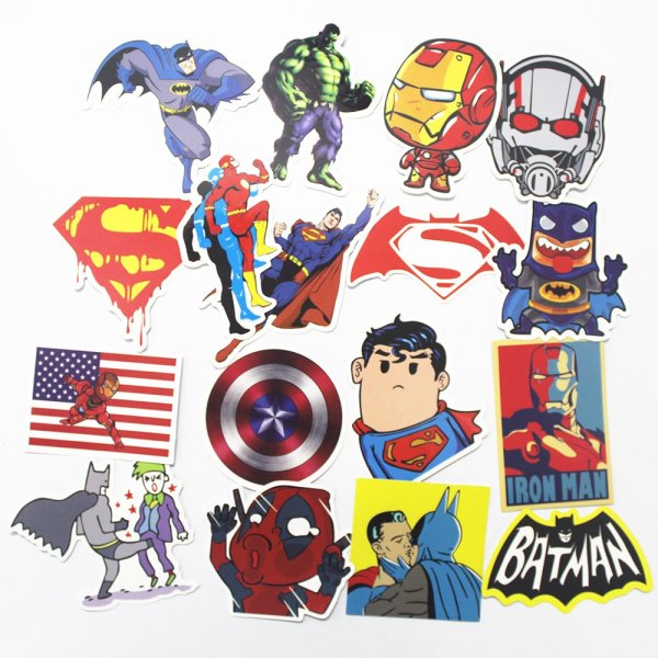 Наклейки с супергероями