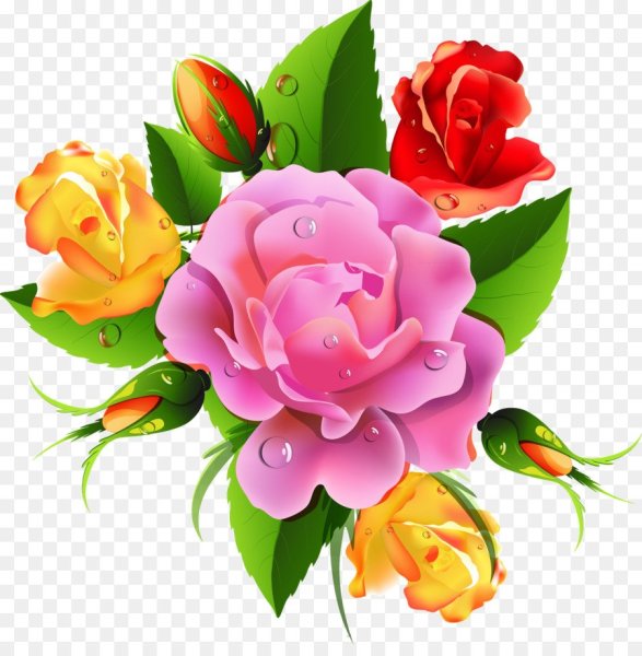 Стикер цветочек