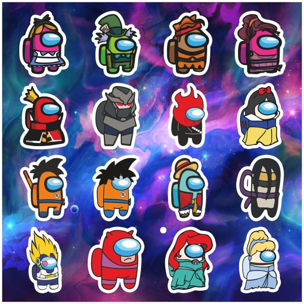 Among us наклейки