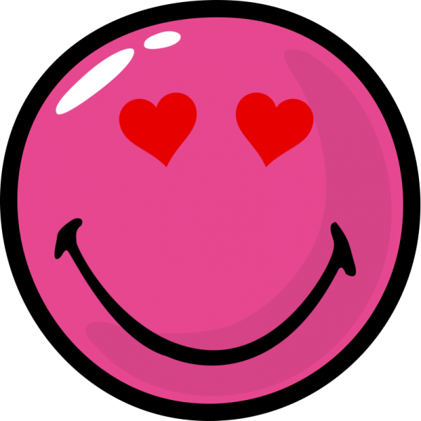 Влюбленный смайлик