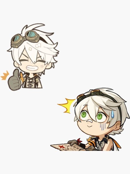 Стикеры Геншин Импакт Чиби